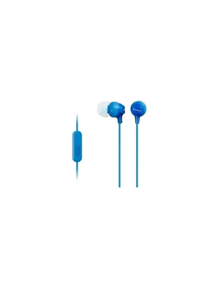 Auriculares Intrauditivos Sony MDR-EX15APLI/ con Micrófono/ Jack 3.5/ Azules