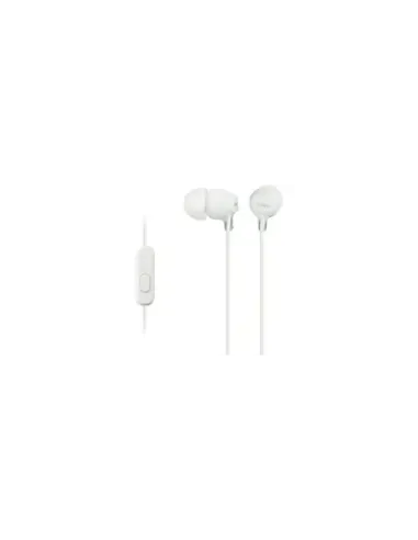 Auriculares Intrauditivos Sony MDR-EX15AP/ con Micrófono/ Jack 3.5/ Blancos