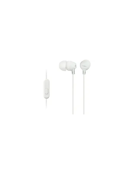 Auriculares Intrauditivos Sony MDR-EX15AP/ con Micrófono/ Jack 3.5/ Blancos
