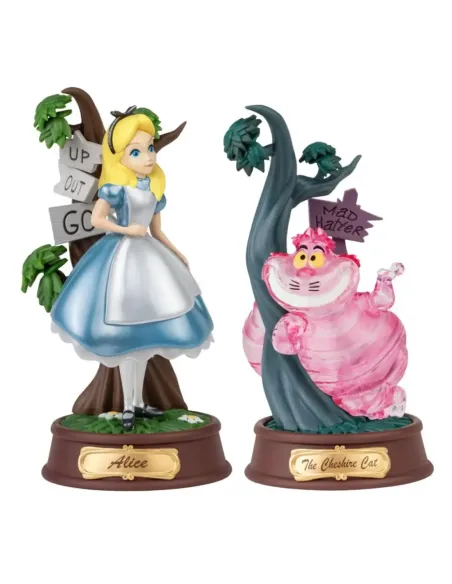 Set de 2 figuras mini dstage disney alicia en el pais de las maravillas color especial