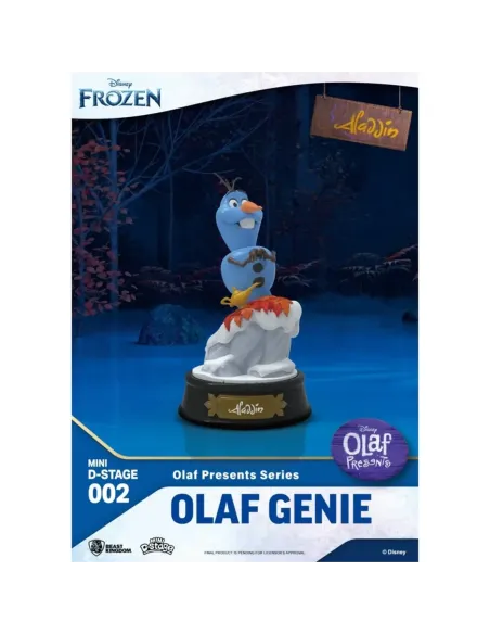 Figura beast kingdom minidstage disney olaf presenta olaf genio