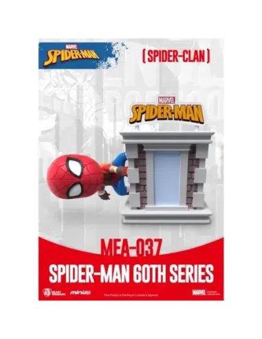 Figura beast kingdom mini egg attack marvel spider - man spider - clan serie 60 aniversario
