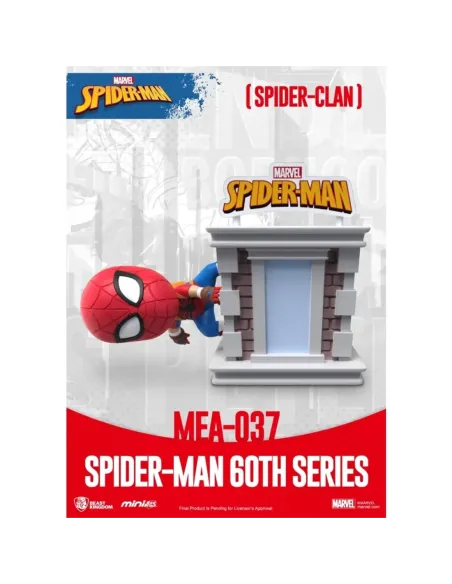 Figura beast kingdom mini egg attack marvel spider - man spider - clan serie 60 aniversario