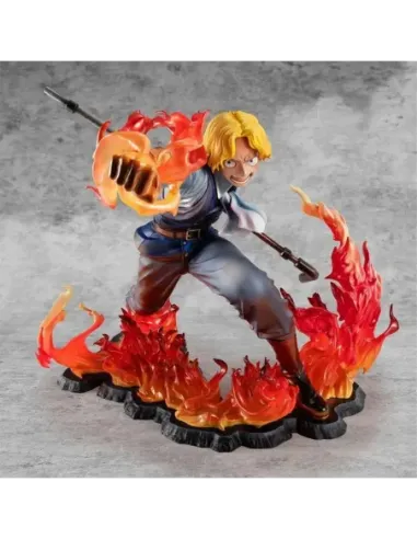 Figura megahouse one piece sabo fire fist inheritance p.o.p. edicion limitada