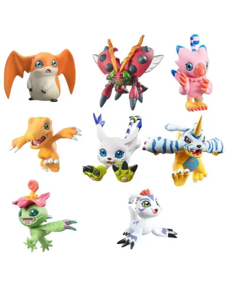 Pack 8 figuras megahouse digimon adventure digicolle! series mix special edition gift set