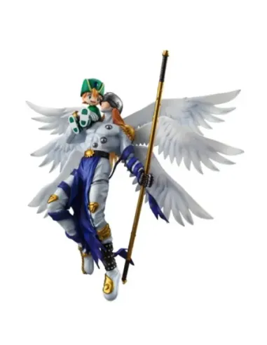 Figura megahouse digimon adventure g.e.m. angemon & takaishi takeru