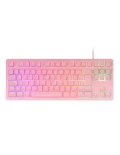 Teclado mars gaming mk023 rosa