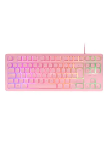 Teclado mars gaming mk023 rosa