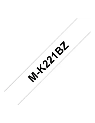 Cinta laminada brother mk221bz 9mm x 8m