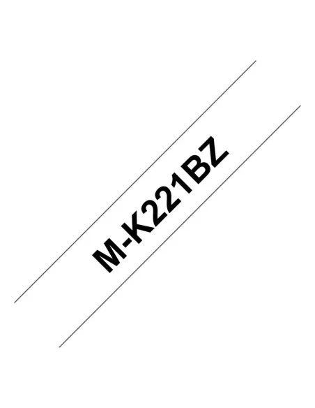 Cinta laminada brother mk221bz 9mm x 8m