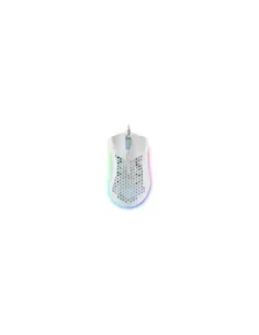Mouse raton mars gaming optico usb 7 botones 32000ppp rgb blanco