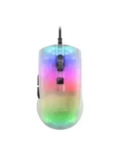 Raton mars gaming rgb mmr translucido blanco