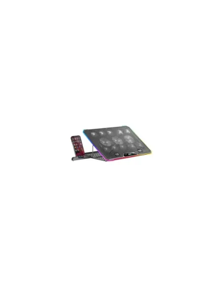 Soporte Refrigerante Mars Gaming MNBC13 para Portátiles hasta 17"/ Iluminación LED
