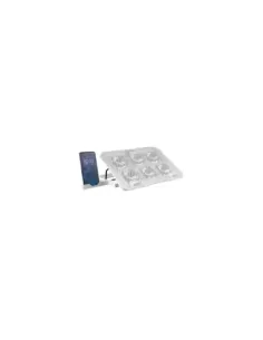 Soporte Refrigerante Mars Gaming MNBC23 para Portátiles hasta 16"/ Iluminación LED