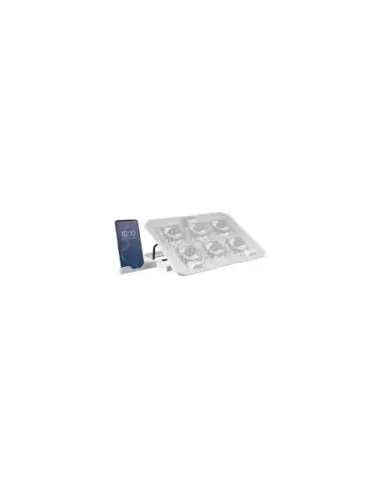 Soporte Refrigerante Mars Gaming MNBC23 para Portátiles hasta 16"/ Iluminación LED