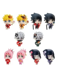 Set figuras megahouse naruto shippuden petit chara land 10th anniversary