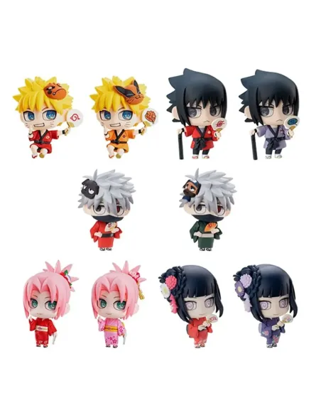 Set figuras megahouse naruto shippuden petit chara land 10th anniversary
