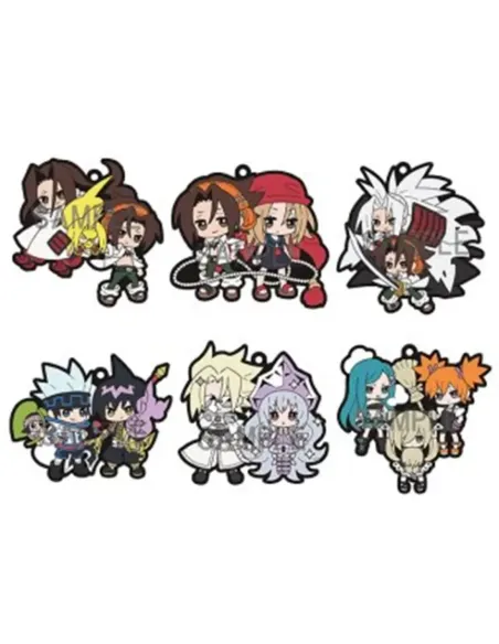 Accesorio de colgante llavero megahouse rubber mascot shaman king set de 6