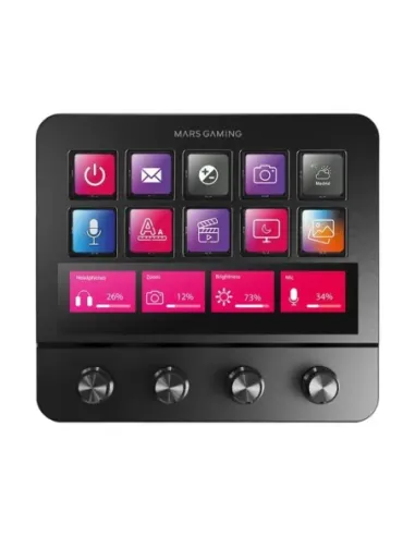 Control deck pro mars gaming msdpro negro