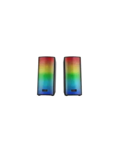Altavoces con Bluetooth Mars Gaming MSRGB2/ 15W/ 2.0/ Negros