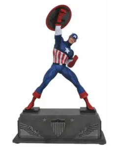 Figura diamond collection marvel avengers capitan america estatua resina 30 cm premier collection
