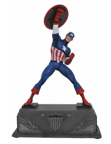 Figura diamond collection marvel avengers capitan america estatua resina 30 cm premier collection