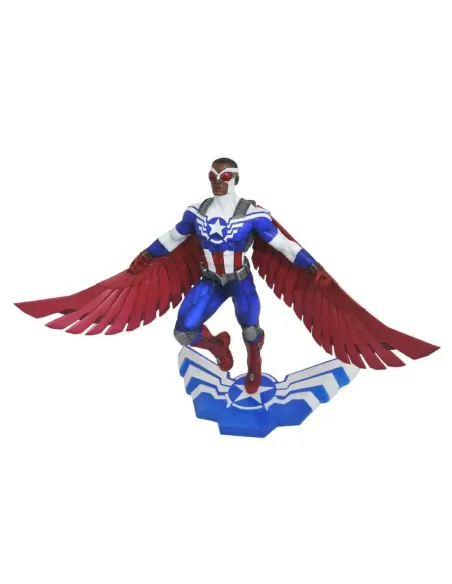 Figura diamond collection marvel falcon & the winter soldier sam wilson capitan america figura 25 cm marvel gallery