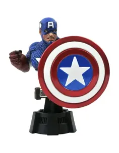 Figura busto diamond select toys marvel animado capitan america escala 1 - 7 resina