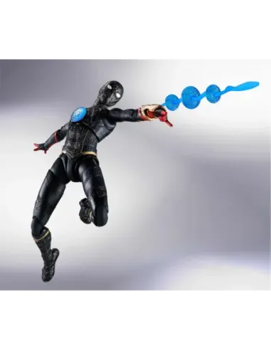 Figura tamashii nations marvel spider - man no way home spider - man traje negro & dorado sh figuarts