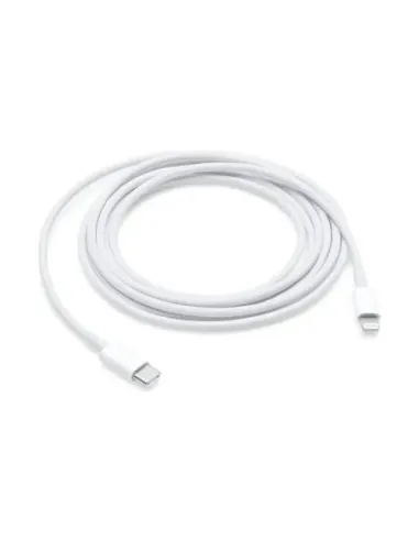 Cable usb tipo c a lightning apple 2m - macho - macho - blanco