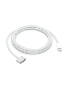 Cable usb tipo c a magsafe 3 apple 2m -  macho - macho -  plata