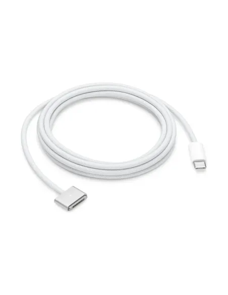 Cable usb tipo c a magsafe 3 apple 2m -  macho - macho -  plata