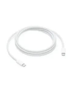 Cable usb tipo c apple 2m - macho - macho - blanco