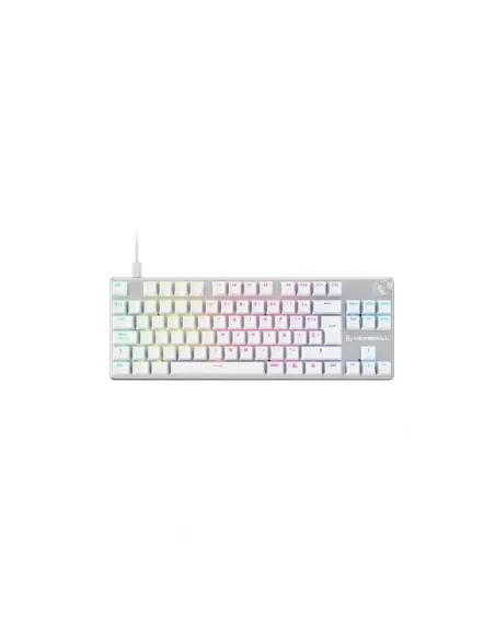 Teclado gaming newskill serike tkl v2 rgb  blanco