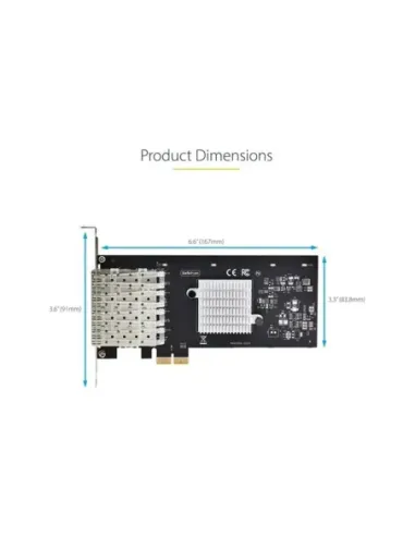 Tarjeta de red startech p041gi - network - card 4x sfp