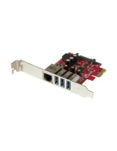 Tarjeta de red startech pexusb3s3ge 1x rj45 3x usb 3.0