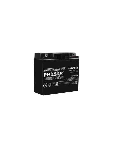 Batería Phasak PHB 1218 compatible con SAI/UPS PHASAK según especificaciones