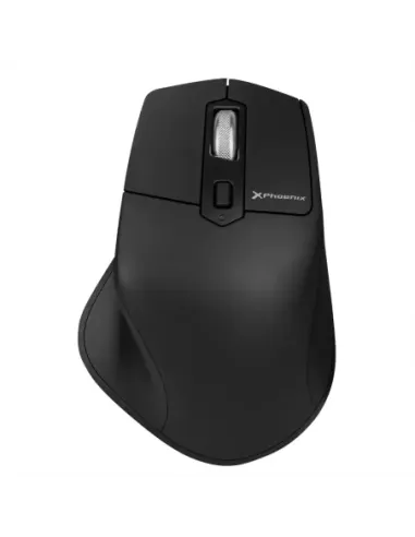 Ratón inalambrico bluetooth phoenix ergo m2 ergonomico multidispositivo y batería recargable click silenciosos