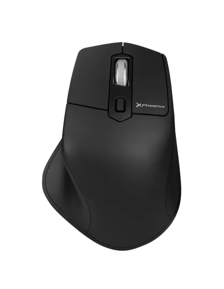 Ratón inalambrico bluetooth phoenix ergo m2 ergonomico multidispositivo y batería recargable click silenciosos