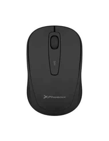 Phoenix m250 ratón inalámbrico 2.4 ghz receptor usb hasta 1600 dpi compatible con pc mac portátil color negro