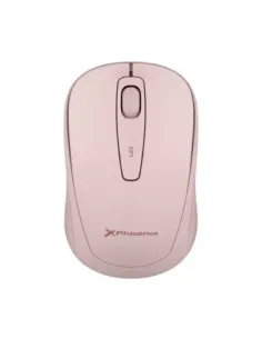 Phoenix m250 ratón inalámbrico 2.4 ghz receptor usb hasta 1600 dpi compatible con pc mac portátil color rosa