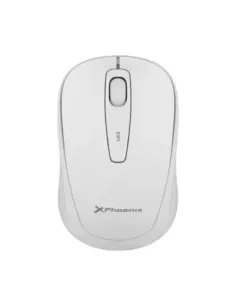 Phoenix m250 ratón inalámbrico 2.4 ghz receptor usb hasta 1600 dpi compatible con pc mac portátil color blanco