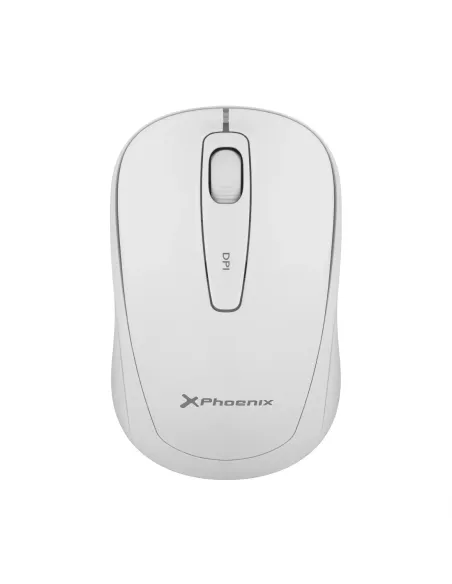 Phoenix m250 ratón inalámbrico 2.4 ghz receptor usb hasta 1600 dpi compatible con pc mac portátil color blanco