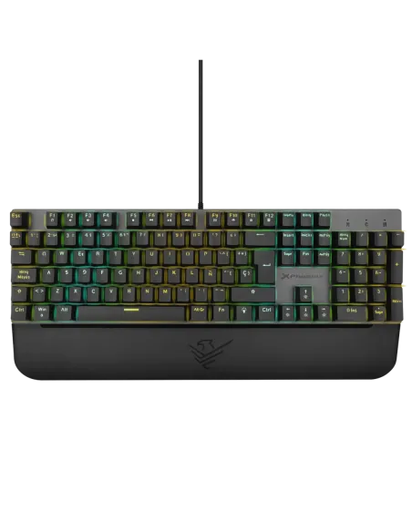 Teclado mecanico gaming phoenix mk1 elite full rgb configurable switches brown usb con reposamuñecas