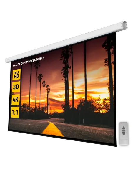 Pantalla eléctrica proyección 100 pulgadas
