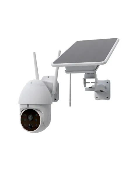 Cámara ip motorizada vigilancia solar batería  phoenix sentry ev full hd wifi detección movimiento audio dual app tuya smart