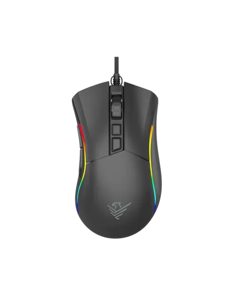 Ratón gaming phoenix void 12000 dpi de alto rendimiento negro rgb usb