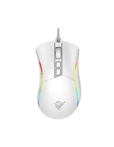 Ratón phoenix gaming void 12000 dpi de alto rendimiento blanco rgb usb configurable