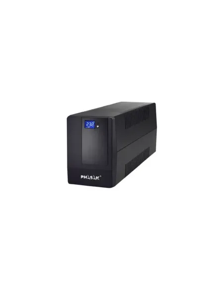 SAI Línea Interactiva Phasak 600 VA LCD/ 600VA/ 2 Salidas/ Formato Torre