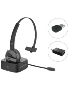 Auricular conceptronic bluetooth polona03bda con base de carga headset mono